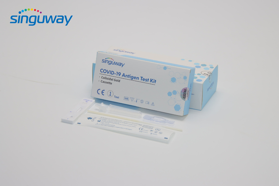 Één Cassette van de het Antigeen Snelle Test van Kit Colloidal Gold H Pylori van de Stap Snelle Autoverificatie