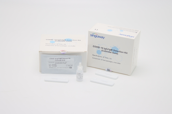 Snelle Igm-de Autoverificatieuitrusting van Autoverificatiekit colloidal gold method antibody